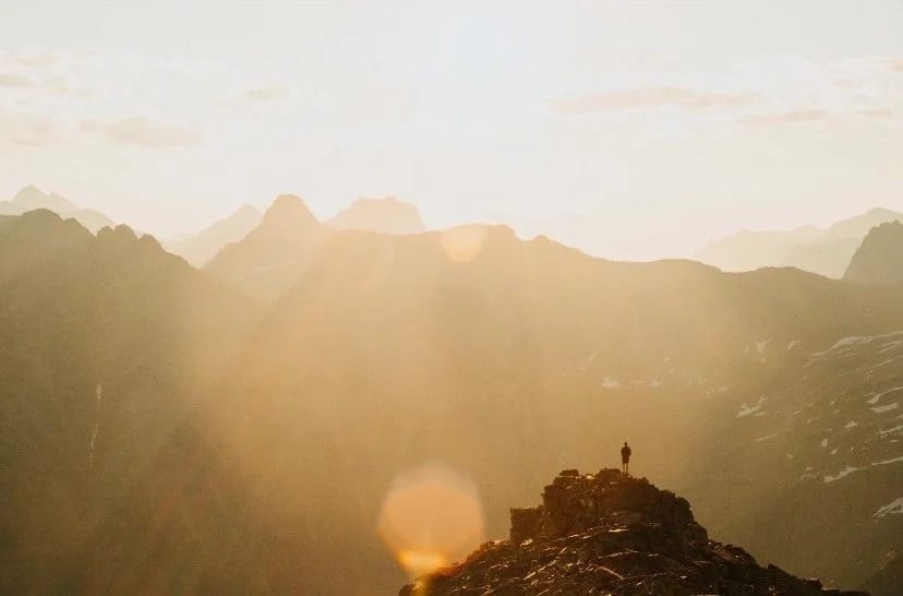 Sunrise over Going-to-the-Sun Mountain