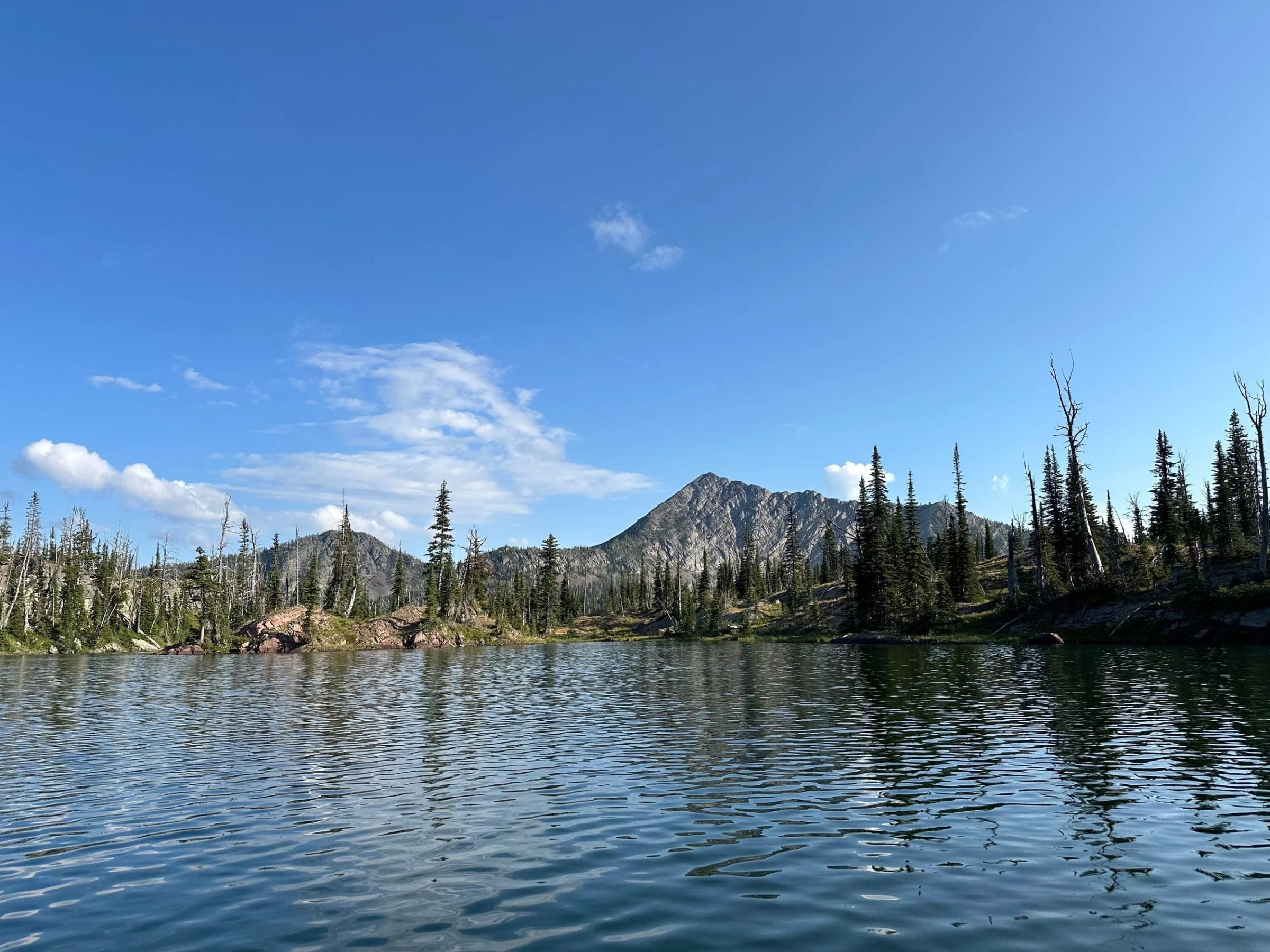 Sapphire Lake on the edge of the Bob Marshall Wilderness